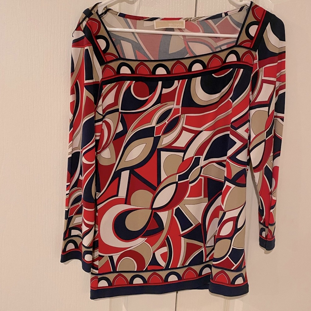 Michael Kors square neck blouse